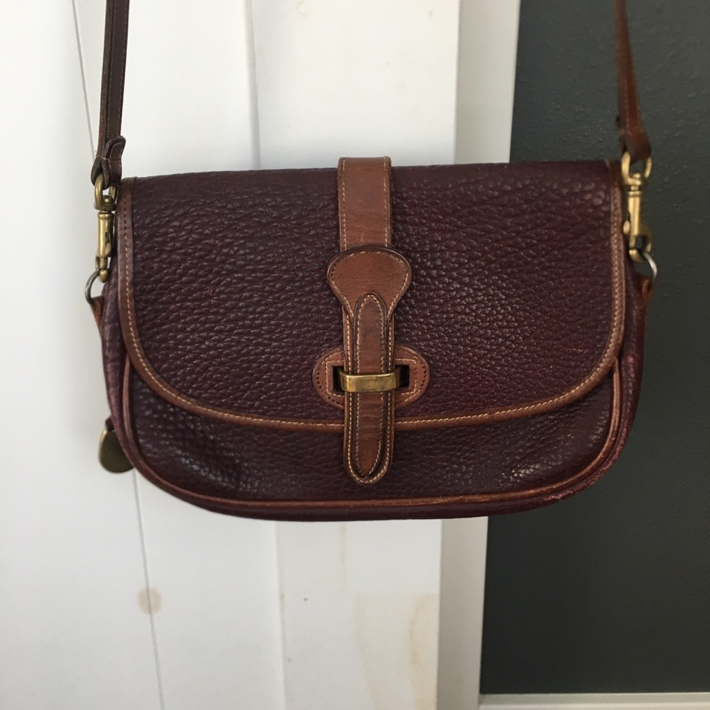 Vintage Dooney & Bourke burgundy congac purse